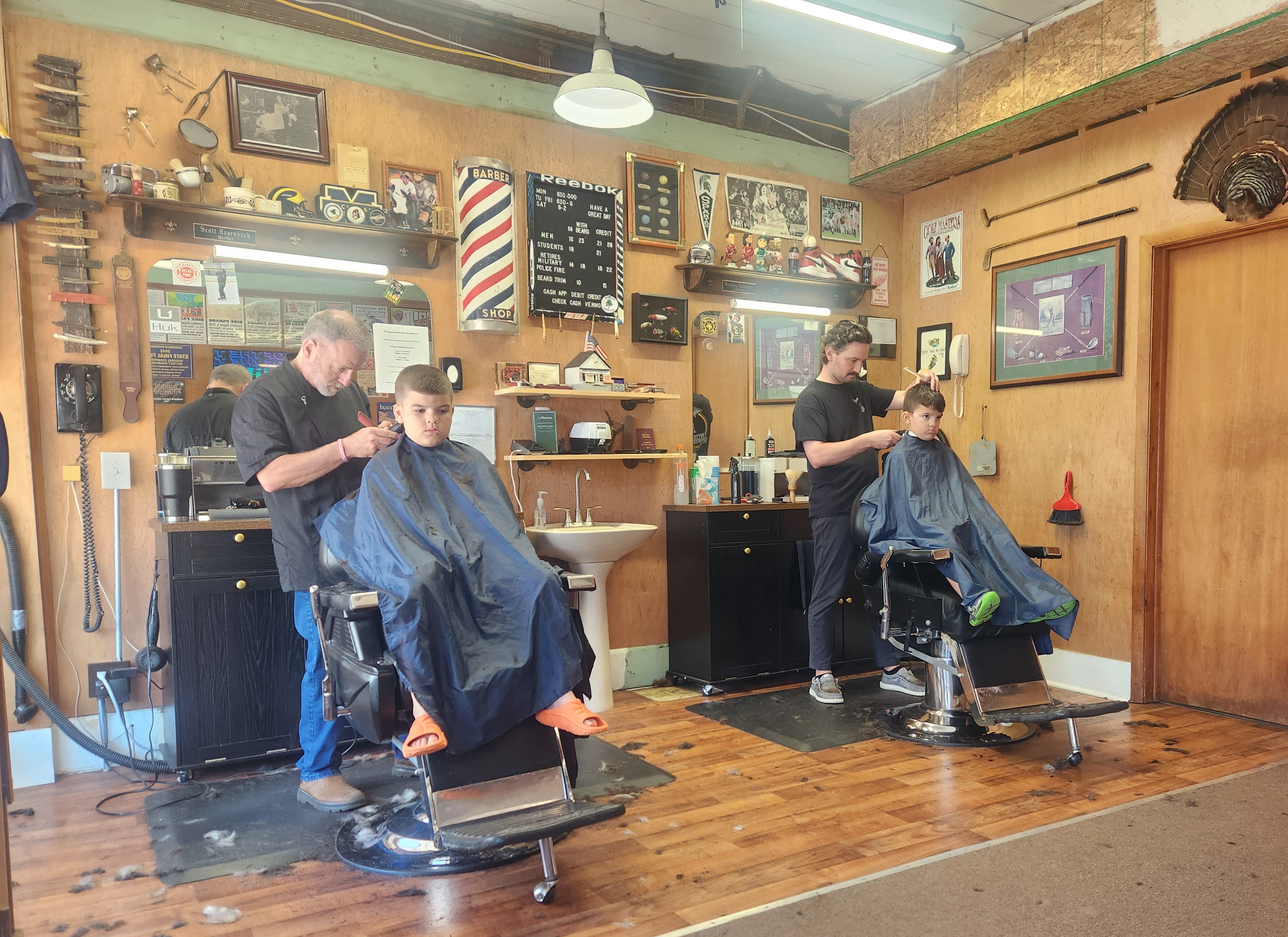 Inside Scott's Barber Shop